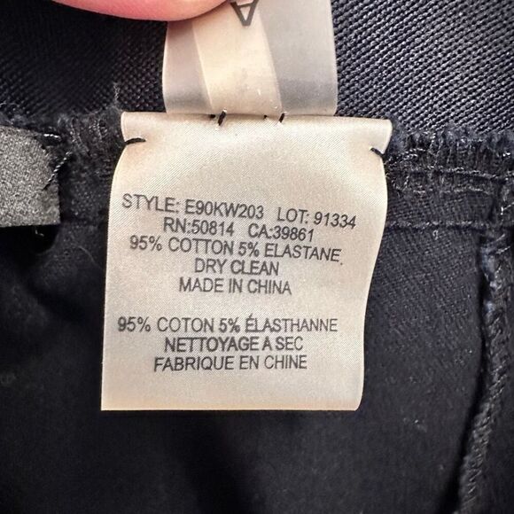 Elie Tahari Women's Tailored Black Stretch Pull On Pants Small - Picture 5 of 5